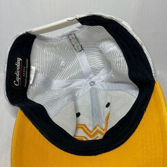 West Virginia Classic Two Tone Hat Adjustable University Mesh Trucker Cap Blue - Picture 7 of 10
